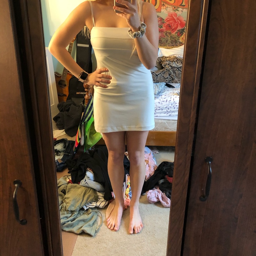 Mini white dress